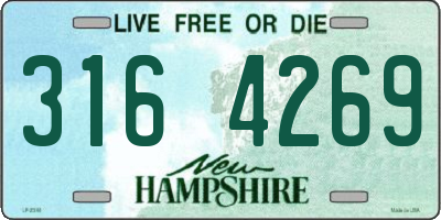 NH license plate 3164269