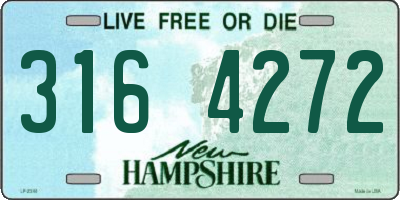 NH license plate 3164272