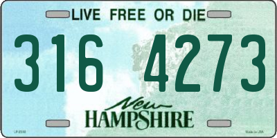 NH license plate 3164273