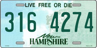 NH license plate 3164274