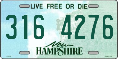 NH license plate 3164276