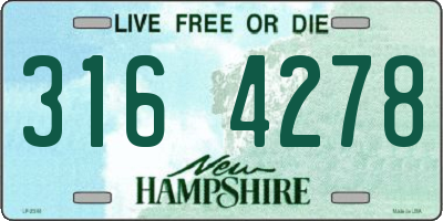 NH license plate 3164278
