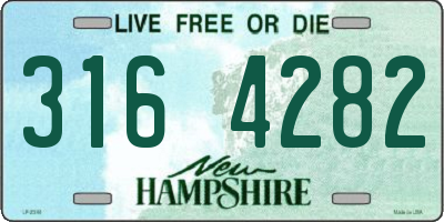 NH license plate 3164282