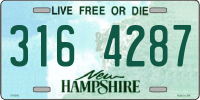NH license plate 3164287