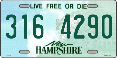 NH license plate 3164290