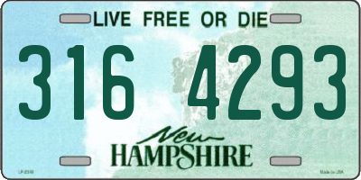 NH license plate 3164293