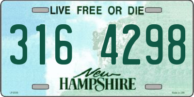 NH license plate 3164298