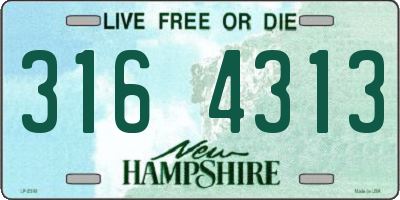 NH license plate 3164313