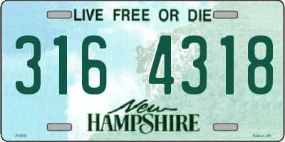 NH license plate 3164318
