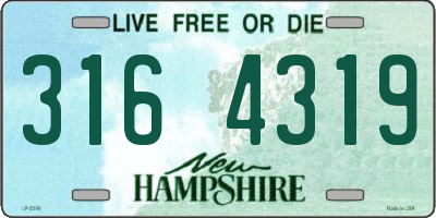 NH license plate 3164319