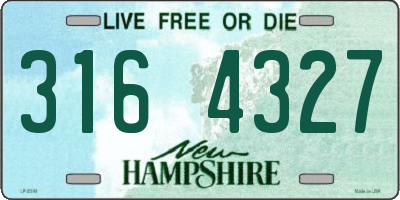 NH license plate 3164327