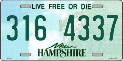 NH license plate 3164337