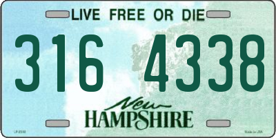 NH license plate 3164338