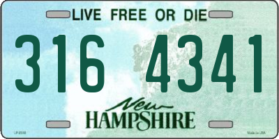 NH license plate 3164341