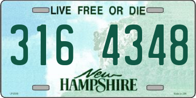 NH license plate 3164348