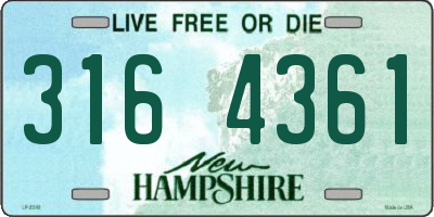 NH license plate 3164361