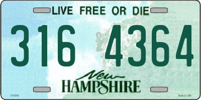 NH license plate 3164364
