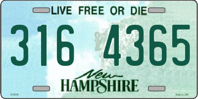 NH license plate 3164365