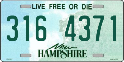 NH license plate 3164371