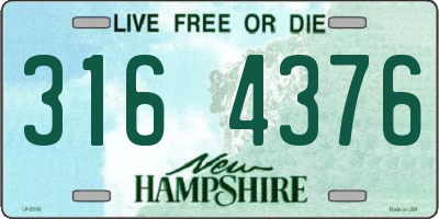 NH license plate 3164376