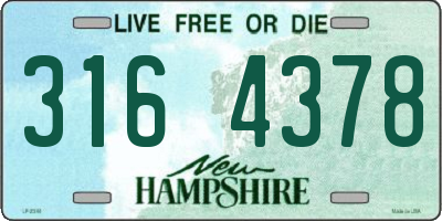 NH license plate 3164378