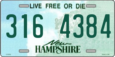 NH license plate 3164384