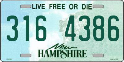NH license plate 3164386