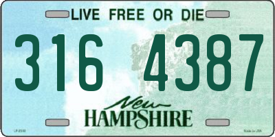 NH license plate 3164387