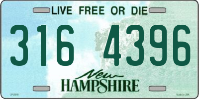 NH license plate 3164396
