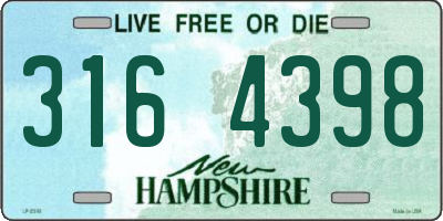 NH license plate 3164398