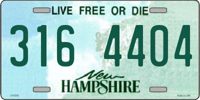 NH license plate 3164404
