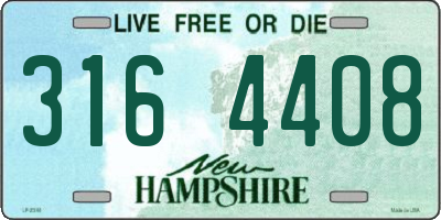 NH license plate 3164408