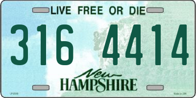 NH license plate 3164414