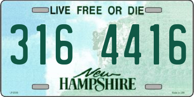 NH license plate 3164416