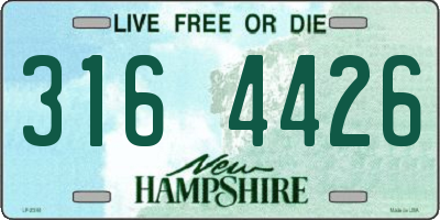 NH license plate 3164426