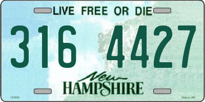 NH license plate 3164427