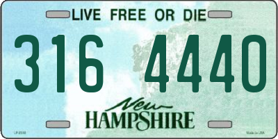 NH license plate 3164440