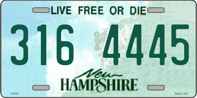NH license plate 3164445