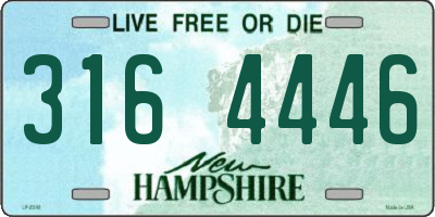 NH license plate 3164446