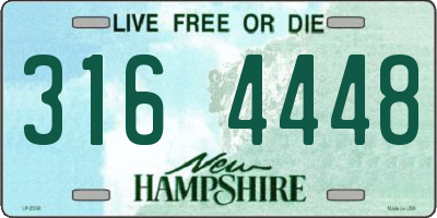NH license plate 3164448