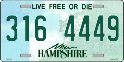 NH license plate 3164449