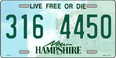 NH license plate 3164450