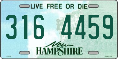 NH license plate 3164459