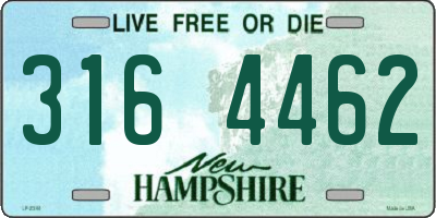 NH license plate 3164462