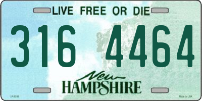 NH license plate 3164464