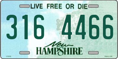 NH license plate 3164466