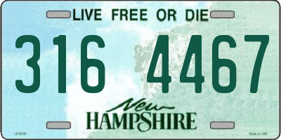 NH license plate 3164467