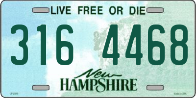 NH license plate 3164468