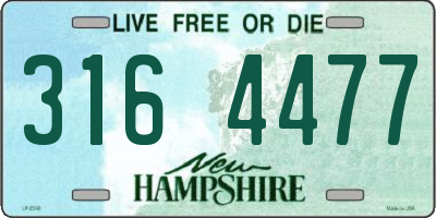NH license plate 3164477