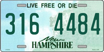 NH license plate 3164484